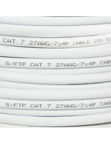
CPV0041 LOGILINK - Bobina CAT 7 S-FTP  100m Flexible Blanco AWG27/7 LSZH