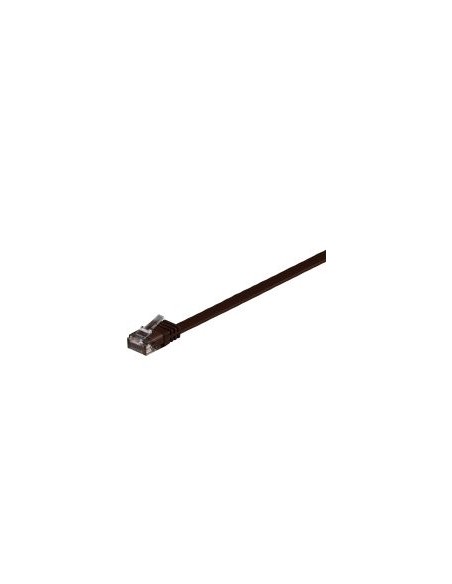 Cable CAT6 Plano  U/UTP AWG 32/7 CU Marron  1.5m