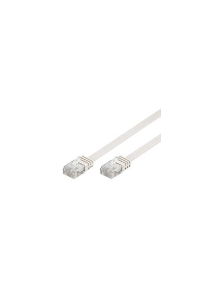 
Cable CAT6 Plano  U/UTP AWG 32/7 CU Blanco  1.5m