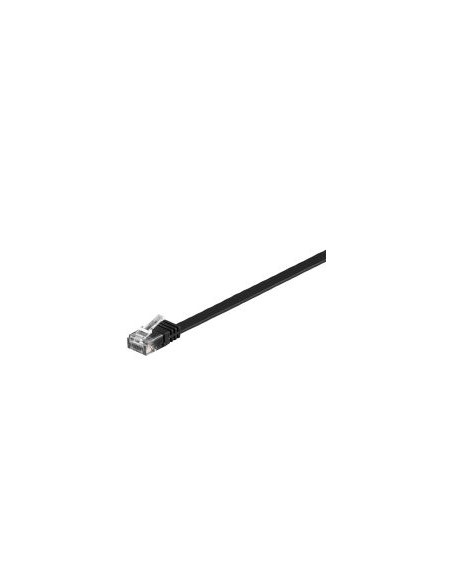
95386 Cable CAT6 Plano  U/UTP AWG 32/7 CU  Negro 3 m