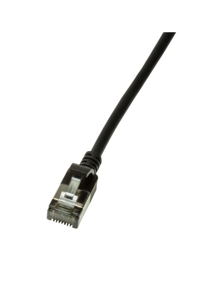 
CQ9023S LOGILINK - Latiguillo Ultraflex CAT6A U/FTP SlimLine Negro 0,5 m