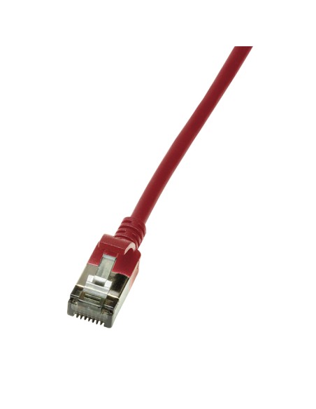 
CQ9024S LOGILINK - Latiguillo Ultraflex CAT6A U/FTP SlimLine Rojo 0,5 m