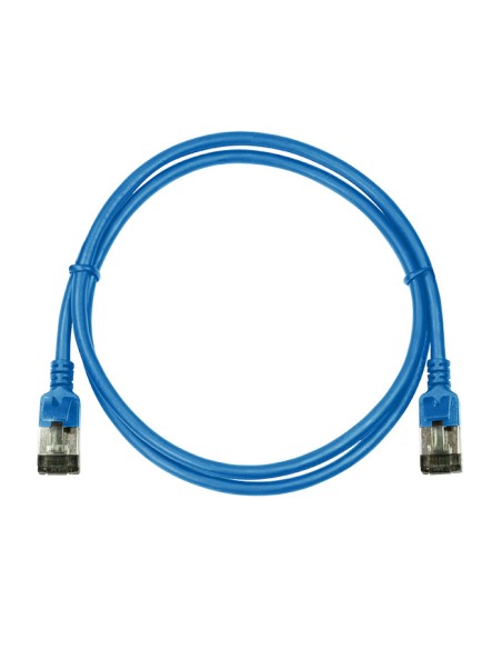 
Latiguillo CAT 6A, U/FTP,  0.50 m, Azul, LSZH-TPE  Slim Delgado Logilink