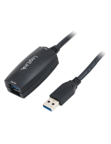 
Cable Extensor Amplificador USB de   5m USB 3.0 Activo Macho Hembra LogiLink