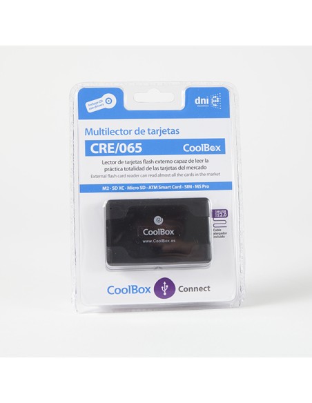 
LECTOR EXTERNO CRE-065 + DNI+3 USB2.0 COOLBOX