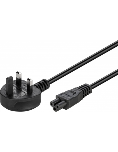 
Cable Alimentacion UK 3 pin M (Tipo G, BS 1363) a C5 Trebol 1,80m