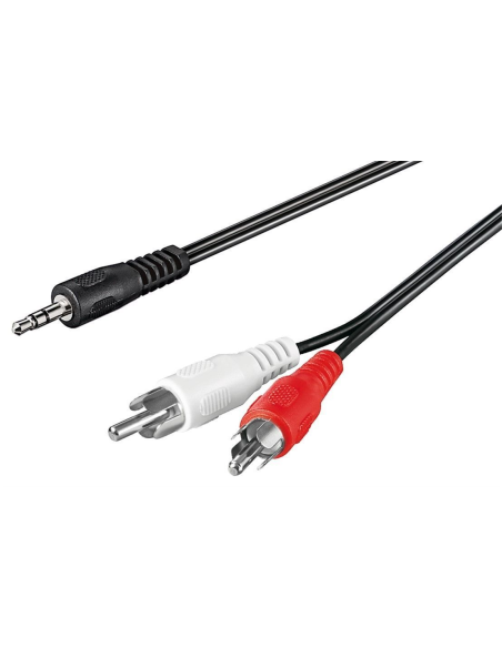 
50018 Cable  1,5m 3.5mm M (3-pin, ST) a 2xRCA M  33745