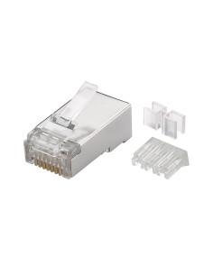 
72502 GOOBAY - Conector modular Cat 6A RJ45 M STP (precio 1 Conector, Minima compra 10 Conectores)