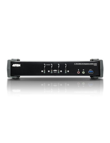 
Conmutador KVM  4 puertos DP-USB 3.0 -Audio 4K  ATEN