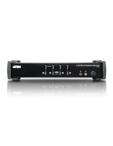 
Conmutador KVM  4 puertos DP-USB 3.0 -Audio 4K  ATEN