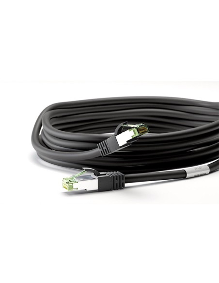 
66726 GOOBAY CAT 8.1 patch cable, S/FTP (PiMF), black, 10 m - LSZH halogeno