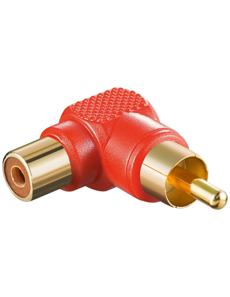 
Adaptador RCA Macho a RCA Hembra Rojo Codo 
Item: 11686
EAN: 4040849116865 
Packing units: 10 / 100 / 500 / 1000
