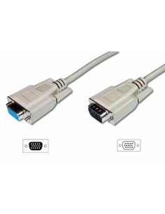 
Cable VGA Macho-Hembra  1.80 metros 3C+4 Beige