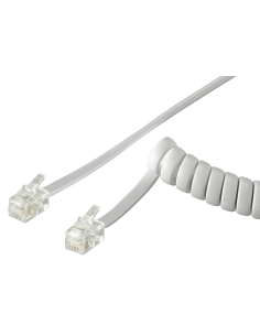 Cable Telefono-Auricular RIZO 4/4 RJ10 4 metros