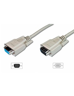 
Cable VGA Macho-Hembra  5 metros 3C+4 BEIGE