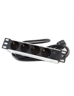 
3052000 MONOLYTH - Regleta 10" 4 Schuko, 1u Negra,  Monolyth