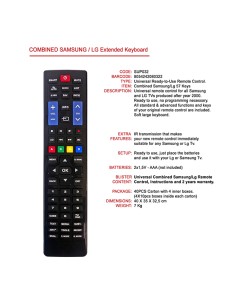 Mando a distancia universal para TV Samsung y LG Smart Superior 2