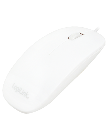 
ID0062 LOGILINK - Ratón Óptico Plano 1000dpii Blanco USB Logilink