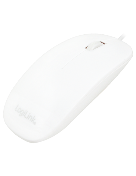 
ID0062 LOGILINK - Ratón Óptico Plano 1000dpii Blanco USB Logilink