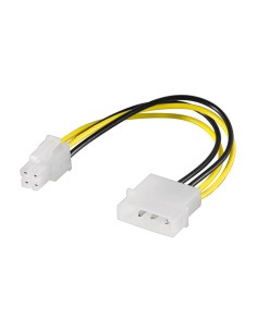 
51362 - GOOBAY Cable Adapt. Fuente de Alim. 1 x  Molex > P4  0.16m