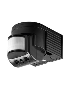 
Sensor de movimiento PIR Exterior Negro Goobay
montaje en pared montado en superficie; Detección de 180 °, alcance de 12 m, 