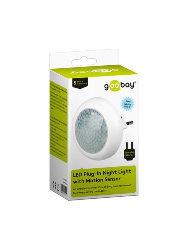 
96501 GOOBAY - Luz de noche Led compacta interior detector movimiento 120º