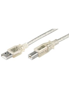 
81ab1o Cable USB  1.0m USB 2.0 A-M B-M Trasparente Doble Malla
68606