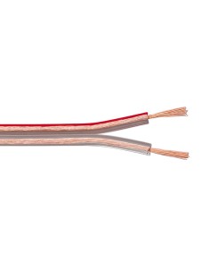 
Bobina de cable Transparente 2x0.5mm de  10m Rojo Blanco