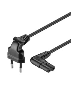 Cable Alimentacion CEE-7/16 90º a C7 90º 2m Negr (tipo 8)
Cable de red electrica  Portatil OCHO Negro C-7 2 m CODOS