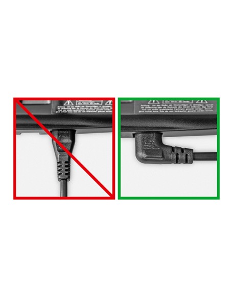 
Cable de red electrica  Portatil OCHO Negro C-7 5 m CODOS