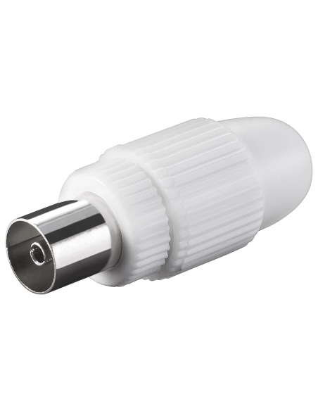 
Conector UHF Hembra Blanco Plastico 9.5mm 