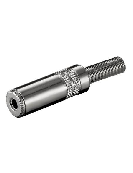 
ConectorJack 3.5" Hembra Stereo Metálico (10 unidades mínimo)