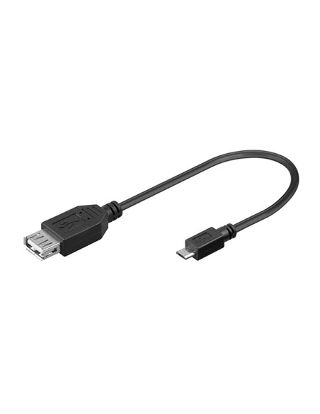 
Adaptador USB 2.0 Micro B USB A Hembra 0.20 Cm Negro Goobay
