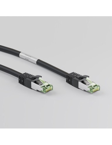 
66723 GOOBAY CAT 8.1 patch cable, S/FTP (PiMF), black, 3 m - LSZH halogeno