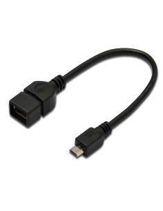 

Cable adaptador OTG Micro-USB Macho a USB A Hembra