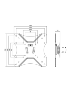 
Soporte de pared para pantalla plana 23-42" 25 Kg LogiLink 2