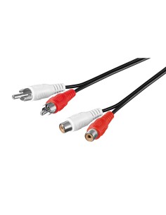 
1,5 m. cable audio 2 RCA Macho a 2 RCA Hembra