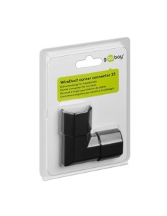 
Canal de Aluminio Negro 33 mm Codo 90º  Goobay 2