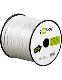 
GOOBAY 27251 Bobina de cable Blanco 2x0,75mm de 100m