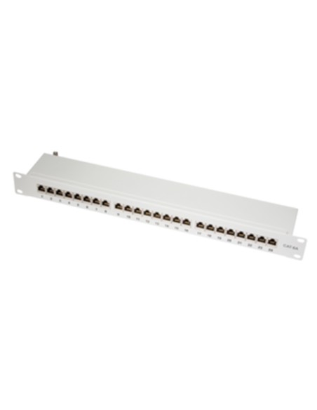 
Panel 19" 24 Puertos FTP Cat 6A Gris 1U