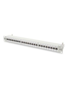 
Panel 19" 24 Puertos FTP Cat 6A Gris 1U