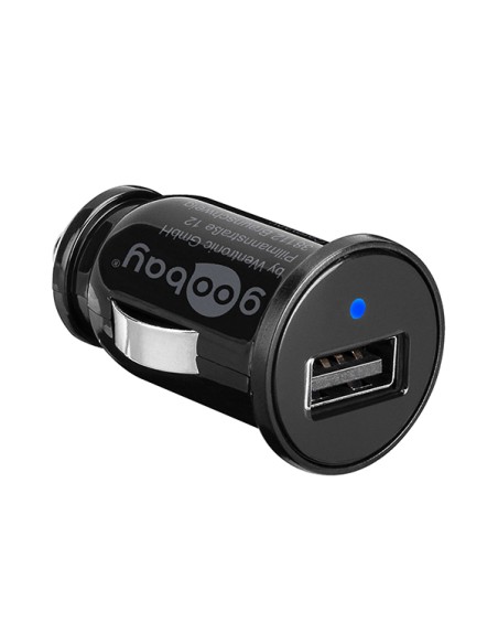 
Cargador 1 puerto USB  para coche 1A Bolsa Retail Goobay