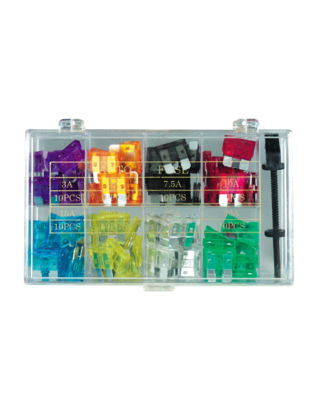 
Caja Fusibles Auto 100 pcs Goobay