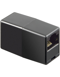 
Adaptador RJ45 H-H 1:1 RECTO negro (minimo 10 unidades)