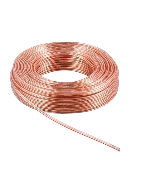 
Bobina de cable Transparente 2x0.75mm de10m. Rojo Blanco