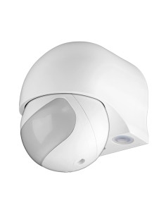 
Sensor de movimiento180 ° detection, 12 m range, outdoor use (IP44), suitable for LEDs    Exterior e Interior. Color Blanco. 
