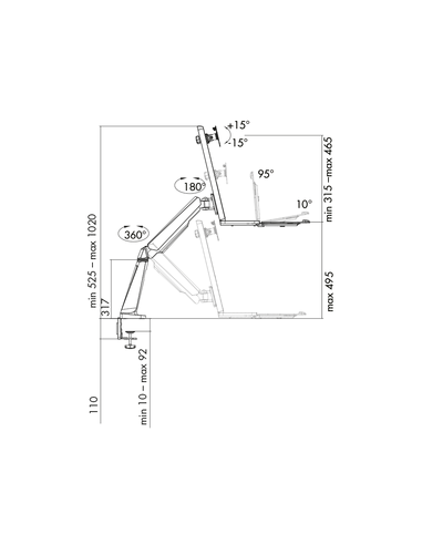 
BP0040 LOGILINK - Soporte de mesa para 1 Monitores de hasta 32 pulgadas Logilink
