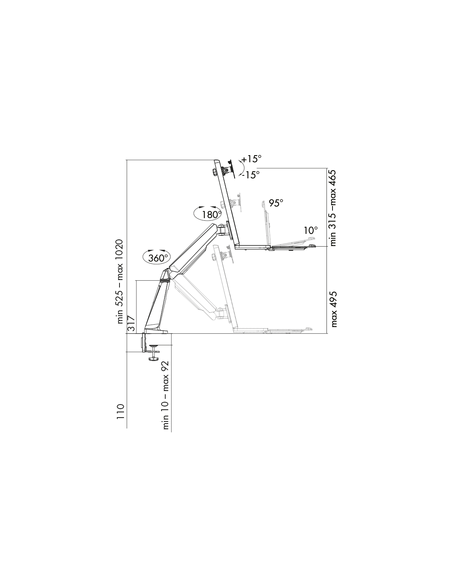 
BP0040 LOGILINK - Soporte de mesa para 1 Monitores de hasta 32 pulgadas Logilink