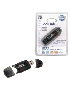 
Lector USB 2.0 Stick externo para SD/MMC Logilink