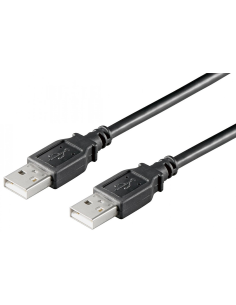 
AK-300101-030-S Cable USB  3m USB 2.0 A-Macho A-Macho Negro Doble Malla